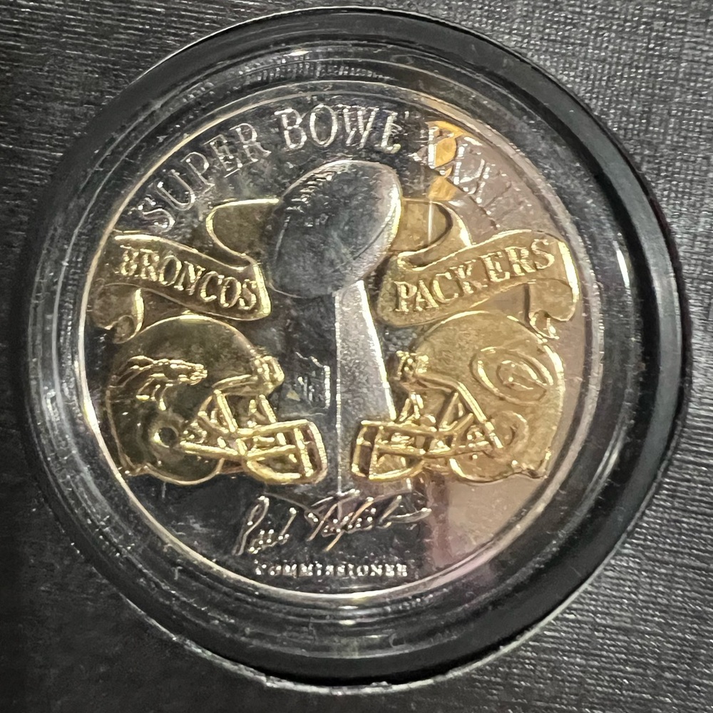 Super Bowl XXX|| Game Coin 24K Gold Silver Limited Edition